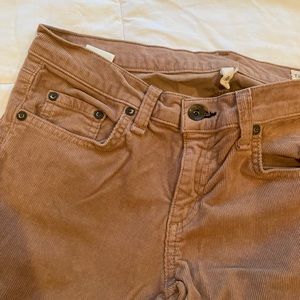 rag and bone corduroy jeans beige size 26 color beige